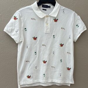 Polo Ralph Lauren Classic Short Sleeve Embroidered Shirt Aloha Hawaii WMS Medium